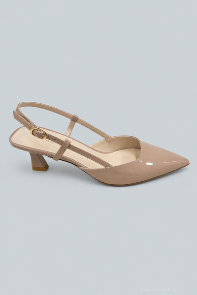 Women’s Vinnie 50 Slingback Kitten Heels - Fawn - Slingback