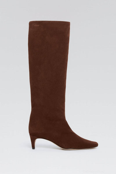 Women’s Wally Suede Tall Boots - Mahogany Suede - Boots