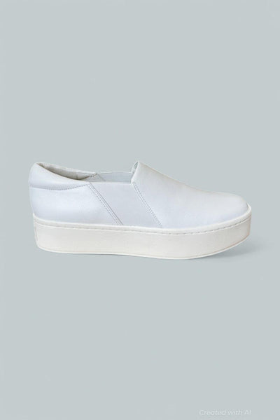 Women’s Warren Slip On Loafer Sneakers - Plaster Leather - Slip-On