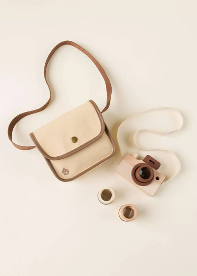 Wooden Camera - Sand / Wood / One Size - ’Toy Set - Baby Kids’