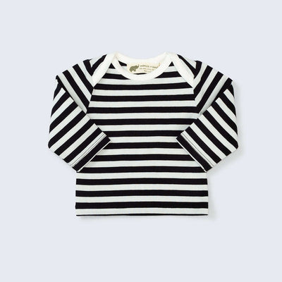 Welcome Home Top - Black Classic Stripe