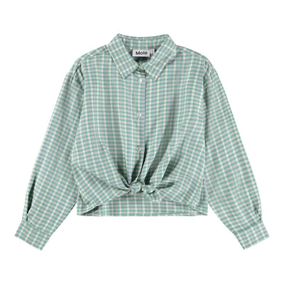 Rafa Shirts Long Sleeve - Menthe Gingham