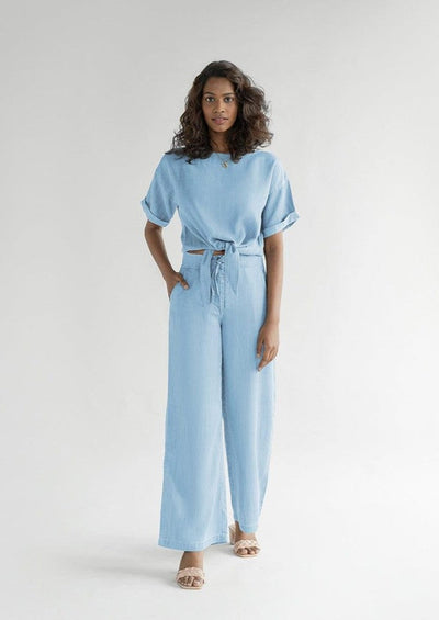 Twist and Sway Top - Ocean Blue