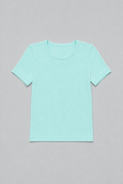 Ribbed Tee - Mint