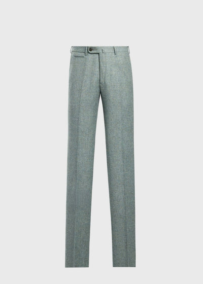 Shetland Wool Dress Trouser - Seafoam Green