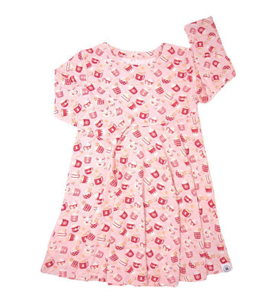 Swirly Girl Dress - Cocoa & Cider