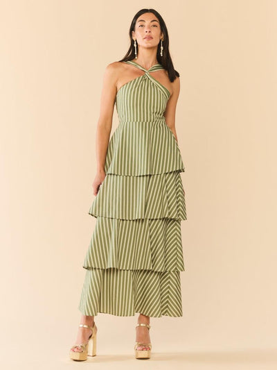 Emma Dress - Meadow Stripe