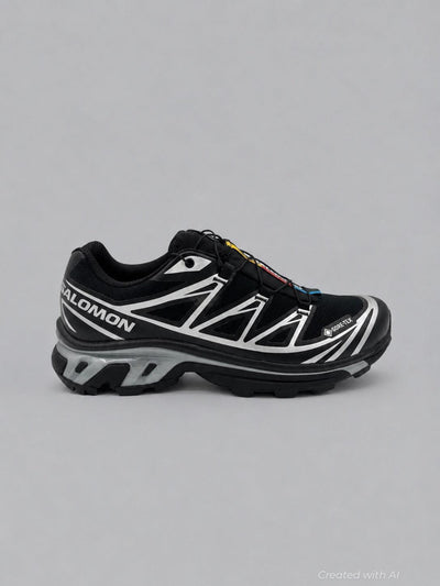 Xt-6 Gortex Black Silver Unisex Hiking - Black/Silver - US W 9 / US M 8 - Sneaker