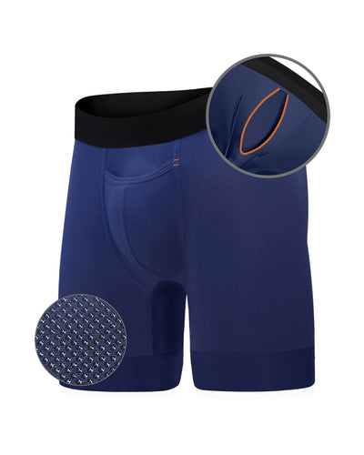 Elite II Longer Boxer Brief - Poseidon Blue