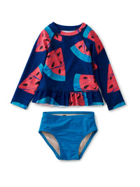 Rash Guard Baby Swim Set - Wax Print Watermelon