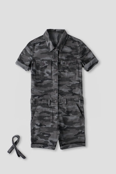 Jane Jumper - Charcoal Camouflage