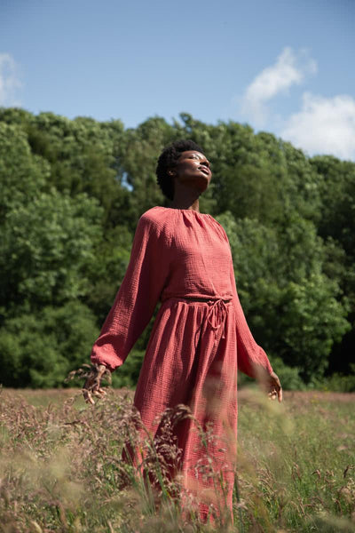 Cordelia Organic Cotton Top - Rose