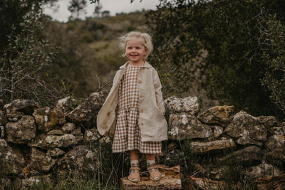 The Gingham Sock - Bronze gingham