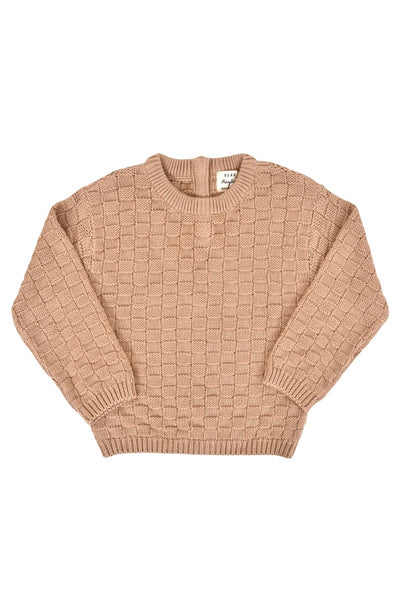 Leighton Basket Weave Sweater - Taupe