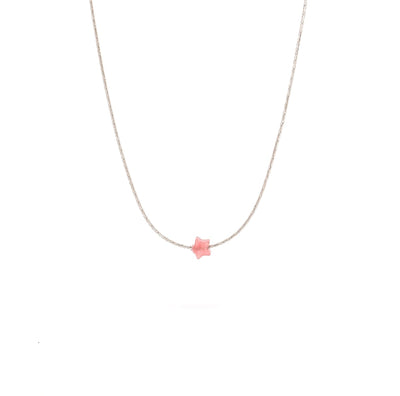 Jadeite Little Star ~ Red Jade - 925 Sterling Silver