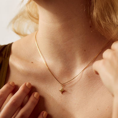 Burst Charm Necklace - Gold