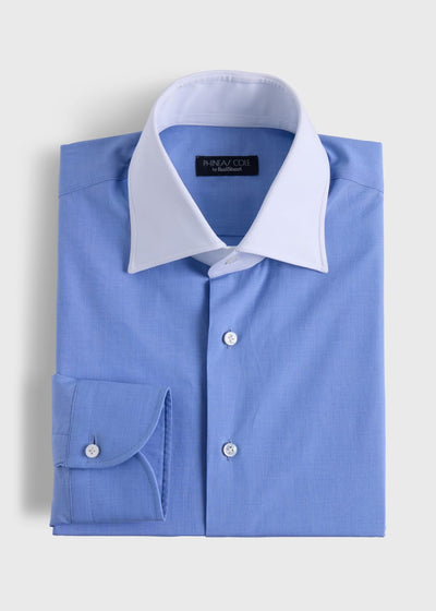 Phineas Cole Dress Shirt - Blue/White