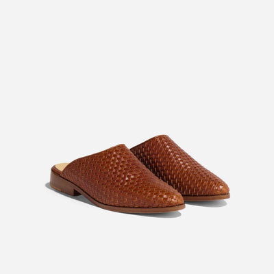 Ama Woven Mule - Brandy - FINAL SALE