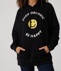 Shop Organic Hoodie - Black