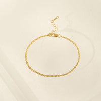 Singapore Chain Gold-Filled Bracelet