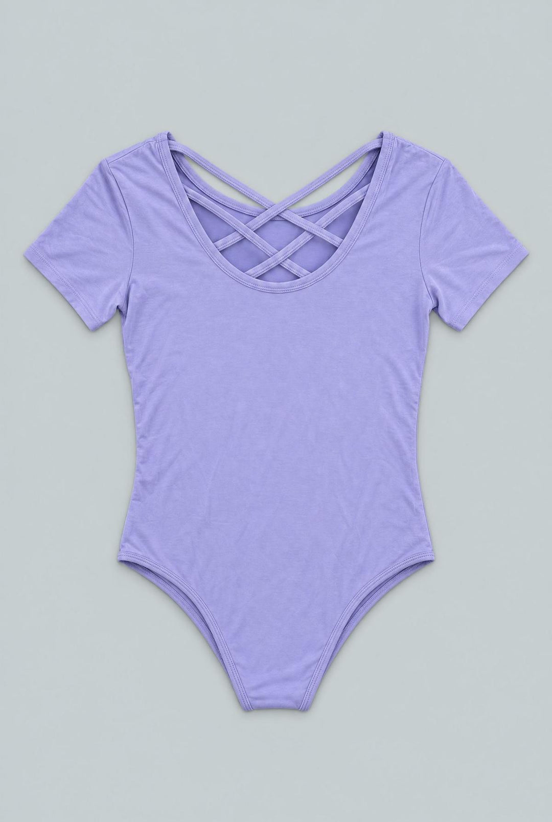 Girl's Short Sleeve Bodysuit - Lilac