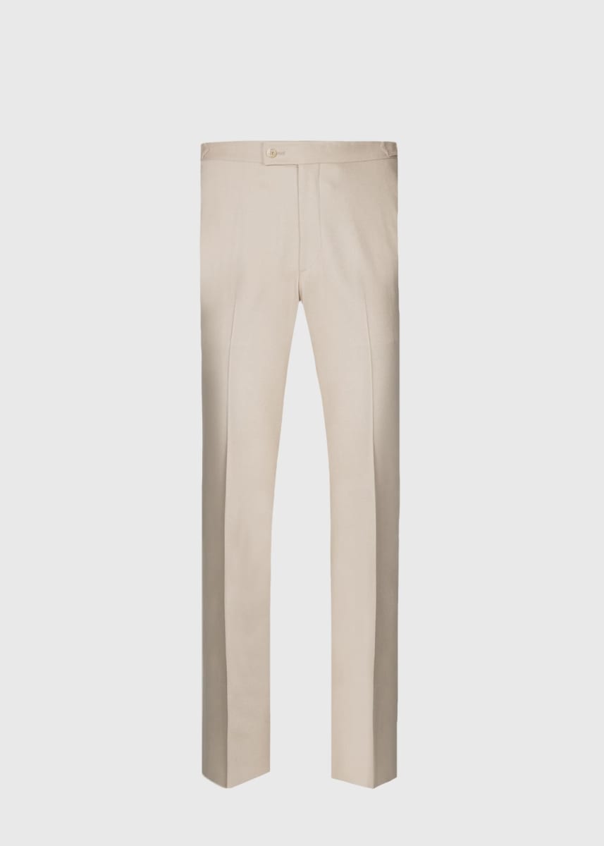 Phineas Cole Wool Flannel Trouser - Tan