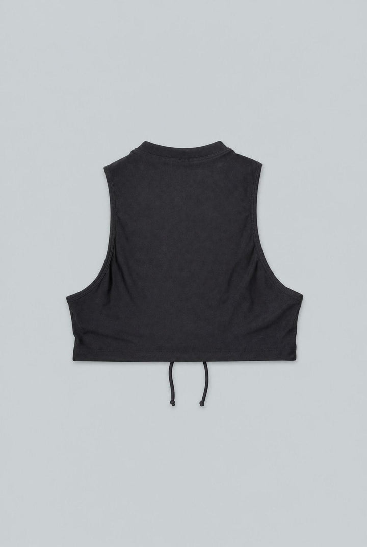 Cinched Front Bikini Top - Black