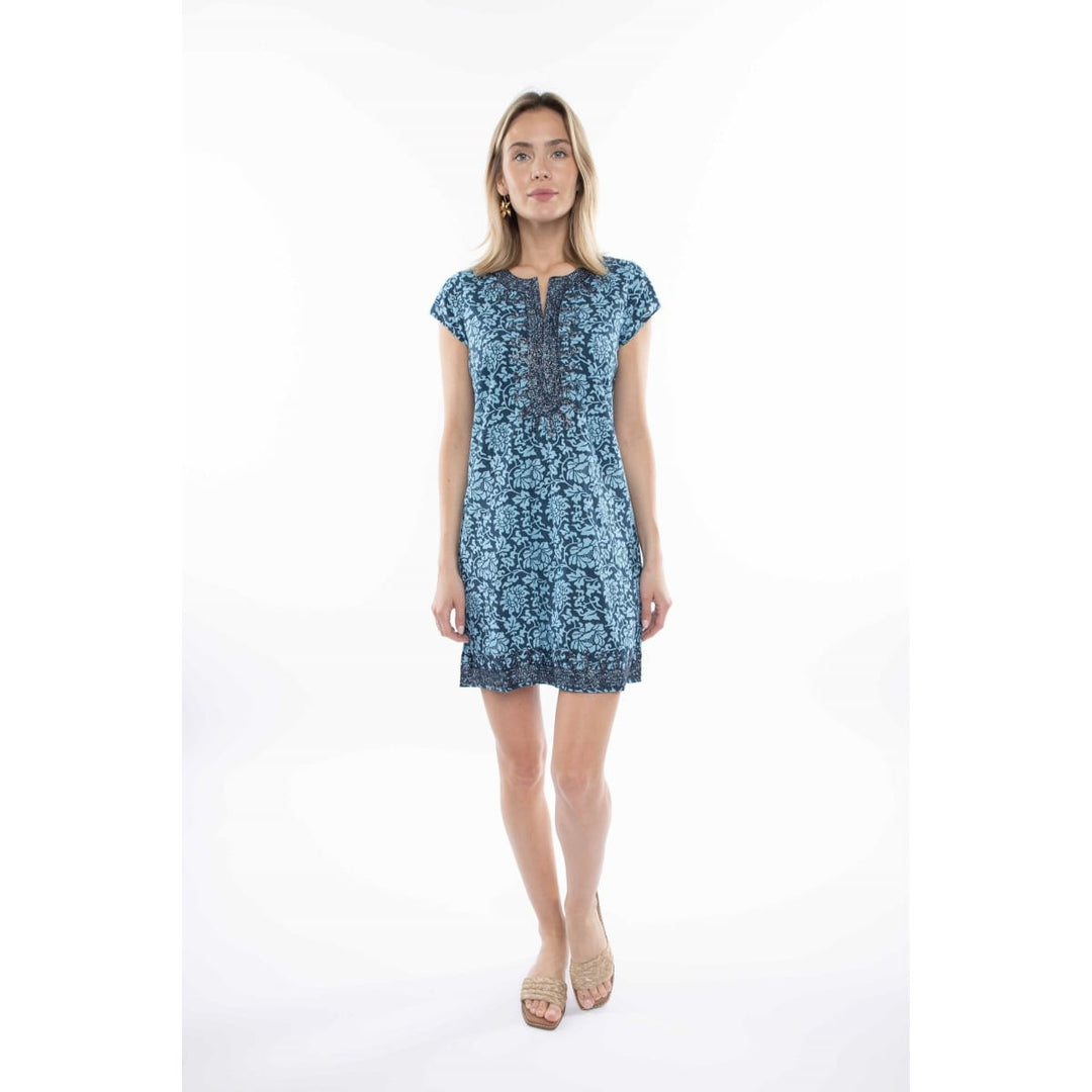 Rowena Tunic - Sea Blue/Indigo