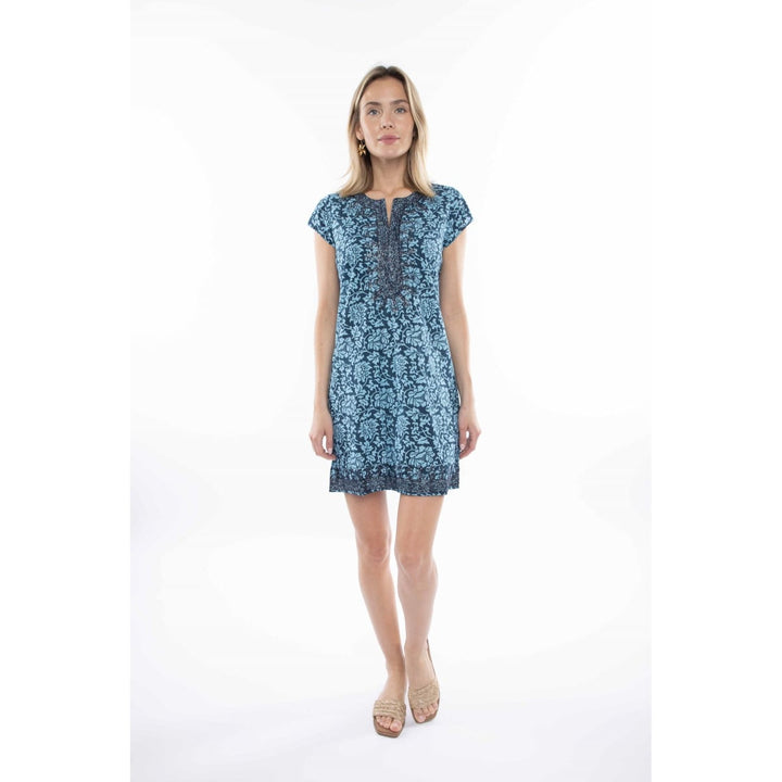 Rowena Tunic - Sea Blue/Indigo