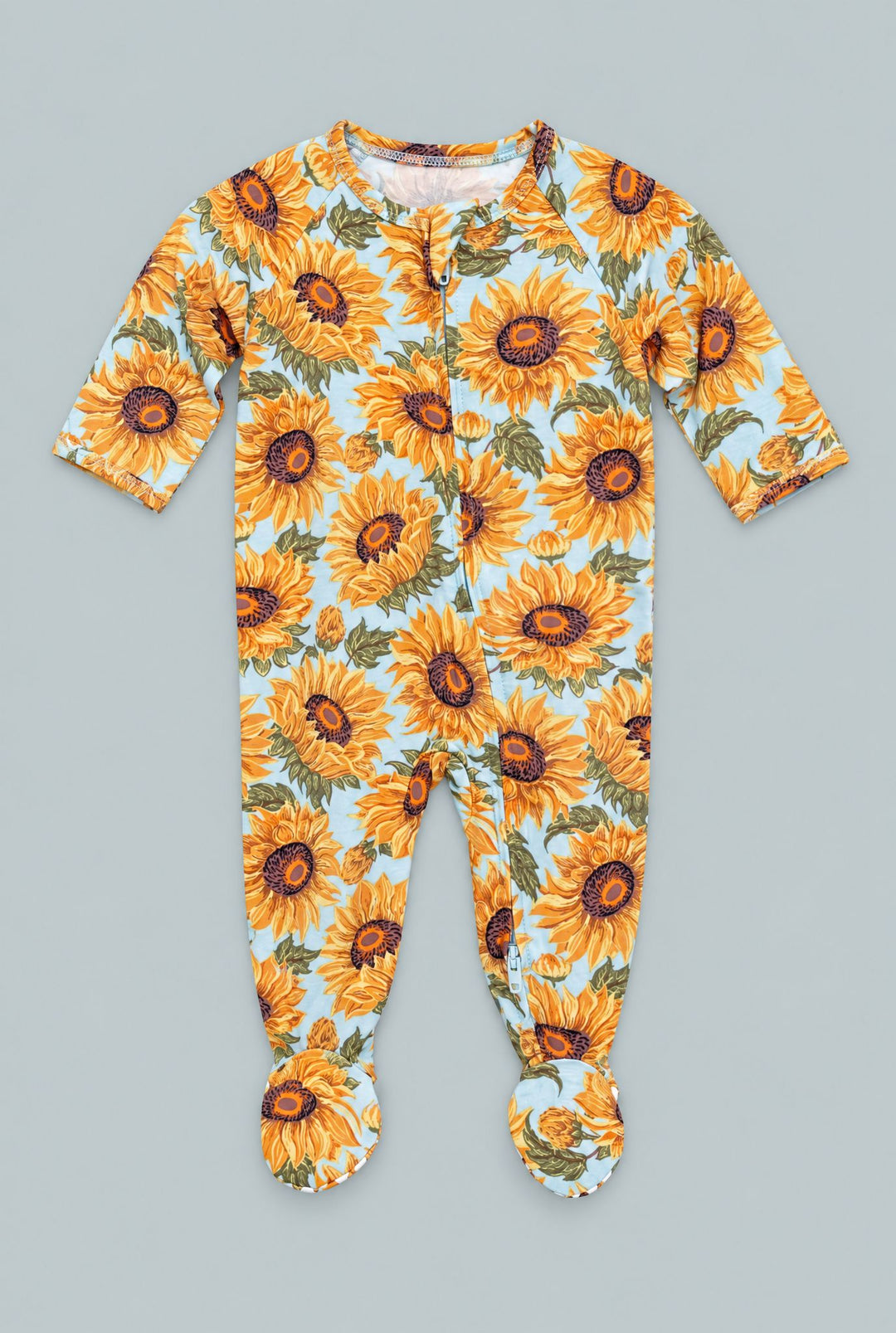 Zipper Footie - Sammy's Sunflower