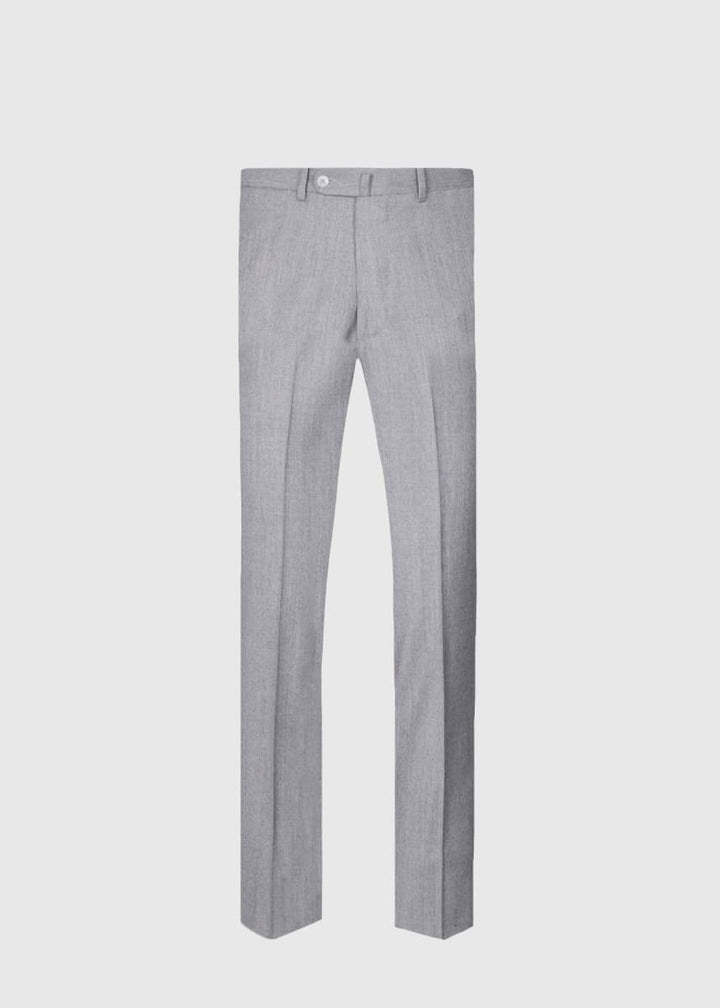 Wool & Cashmere Flannel Pant - Light Grey
