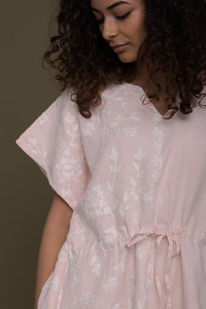 August Breeze Kaftan Dress - Pink