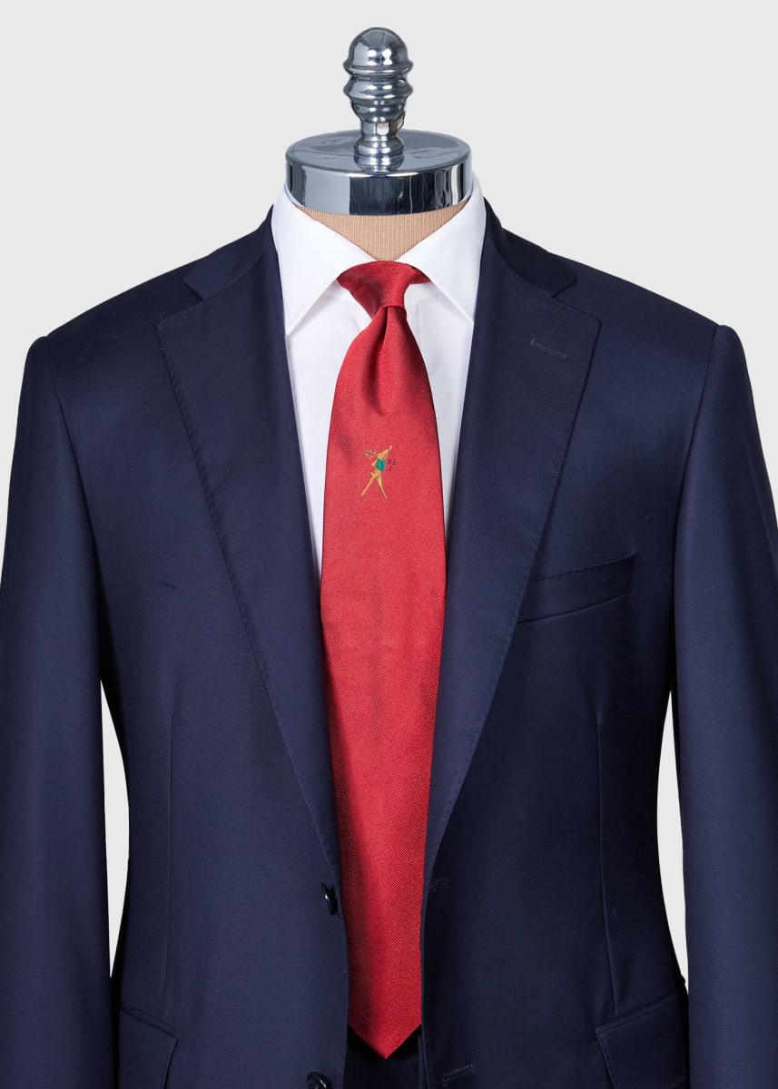 Holiday Dancer Reindeer Tie - Red