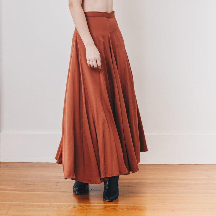 Sage Maxi Skirt - Rust