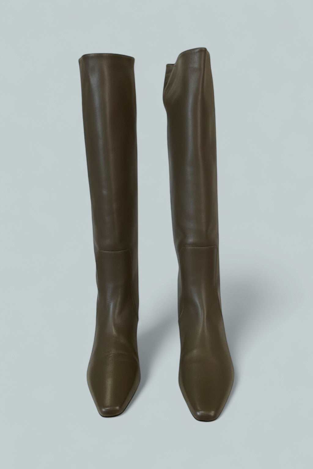 Women's Wally Leather Flat Boots - Truffle Leather