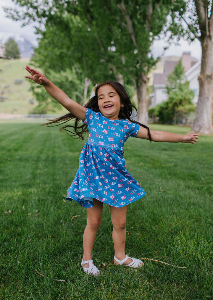 Day Dress - Blue Usa
