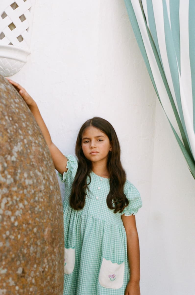 Amber Dress - Mediterranean Check