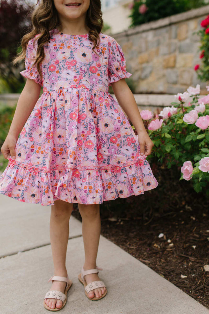 Aura Poplin Dress - Love Is Blooming