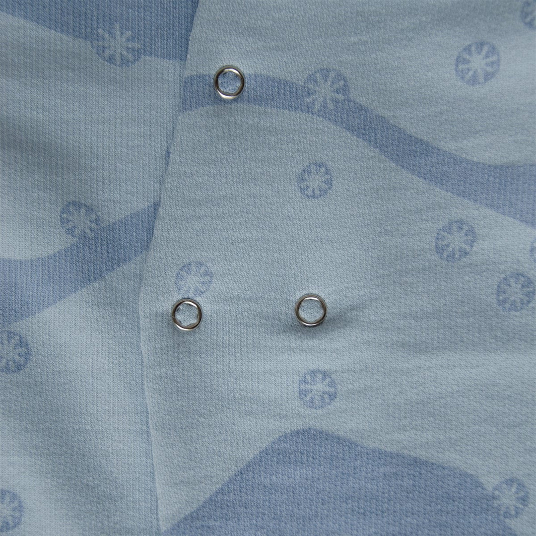 Organic Pima Cotton Jumpsuit Snowy Andes - Blue