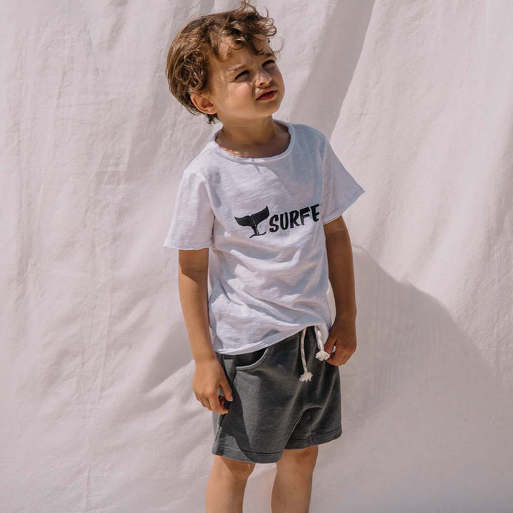 Fleece Shorts with Pockets - Graphite