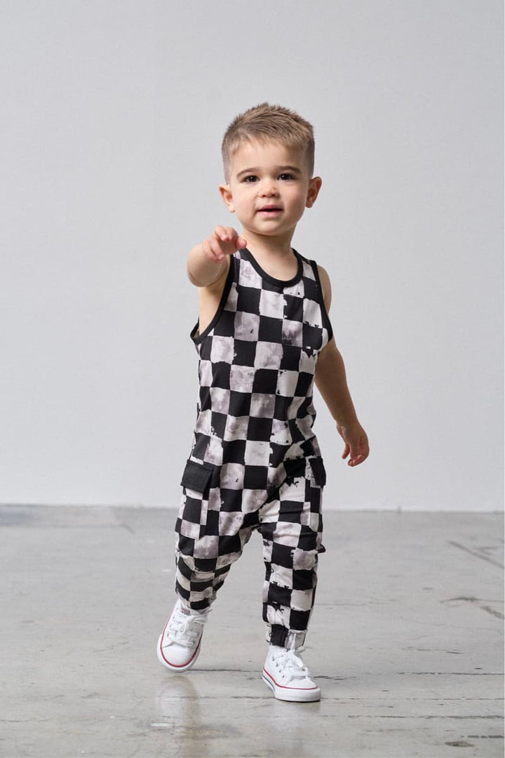 Checkered Tank Romper