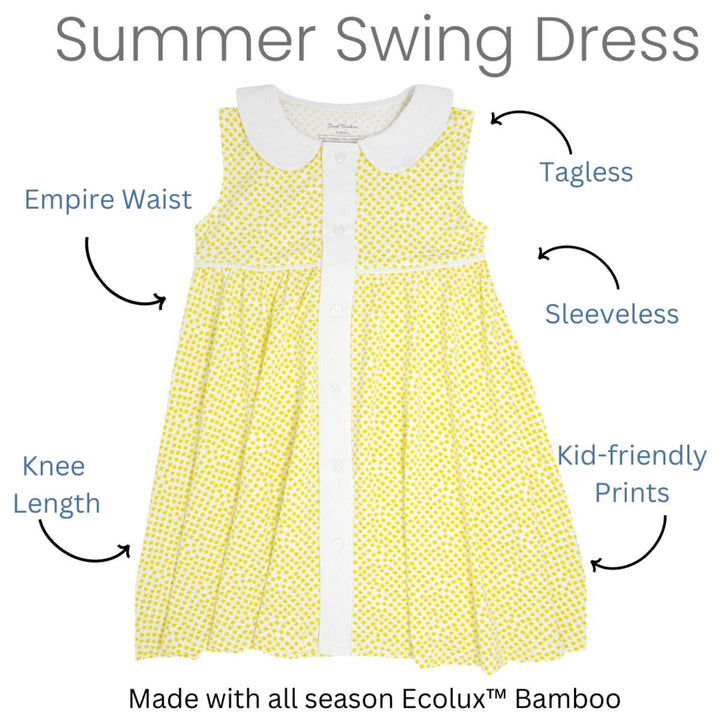 Summer Swing Dress - Purple Basketweave