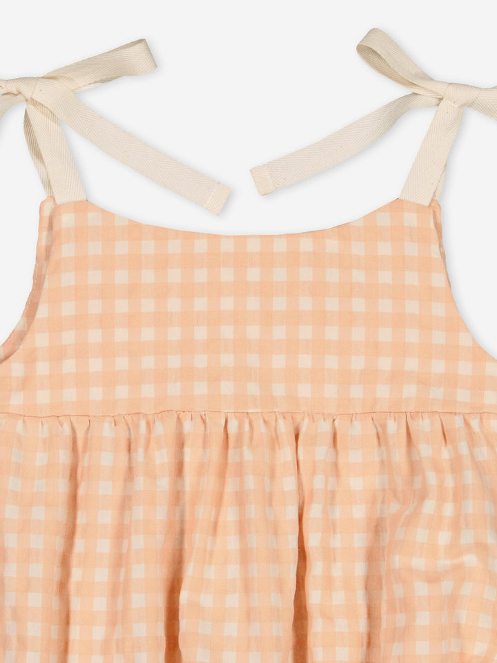 Narcisse Gingham Bubble - Apricot Gingham