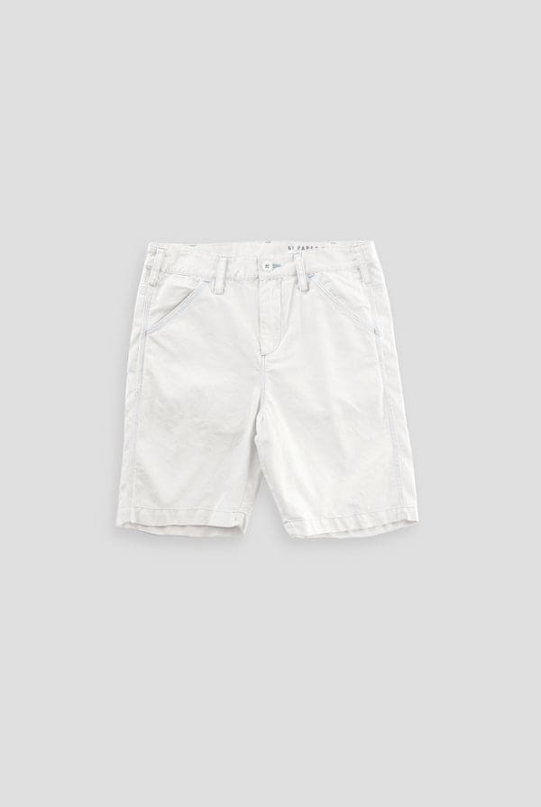 Paper Boy Shorts - White