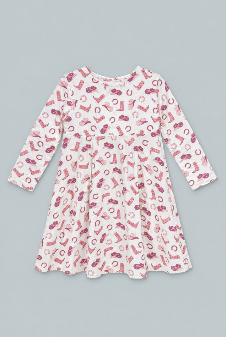Twirly Bow Dress Cowgirl - Gwen