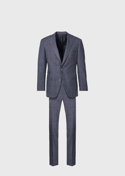 Wool & Cashmere Plaid Paul Suit - Grey