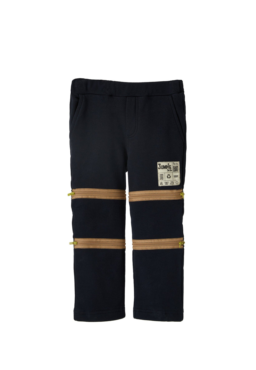 3-in-1 Convertible Joggers with Detachable Knee Pads - Navy
