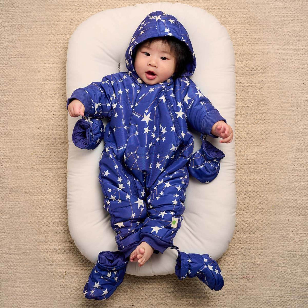 Bute - Navy Constellation Baby Snowsuit - Blue