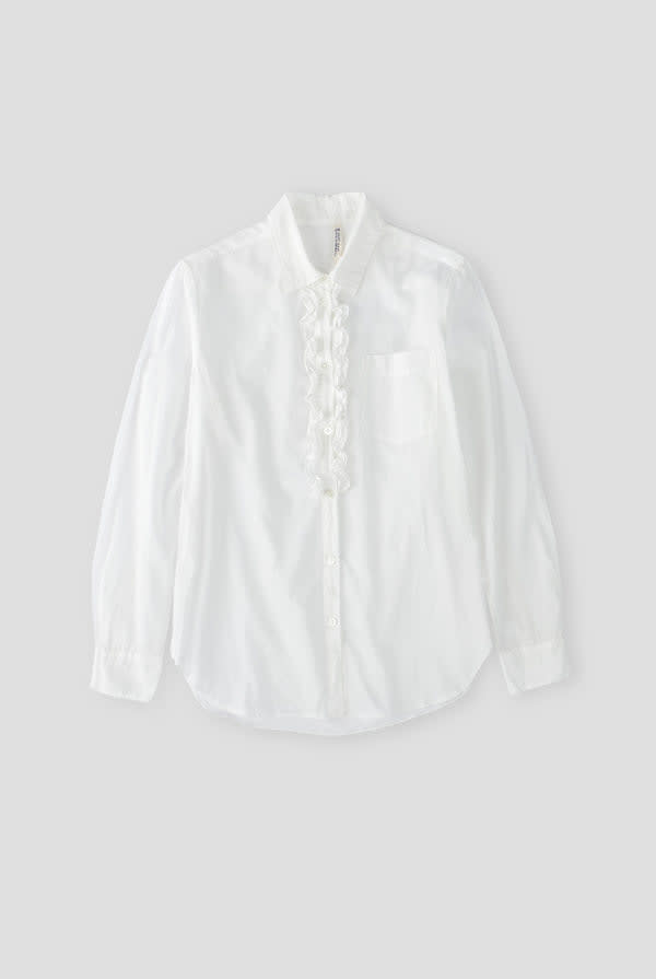 Ruffle Shirt - White