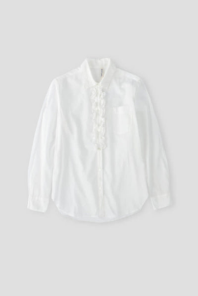 Ruffle Shirt - White